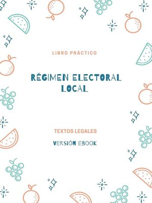 cover image of RÉGIMEN ELECTORAL LOCAL